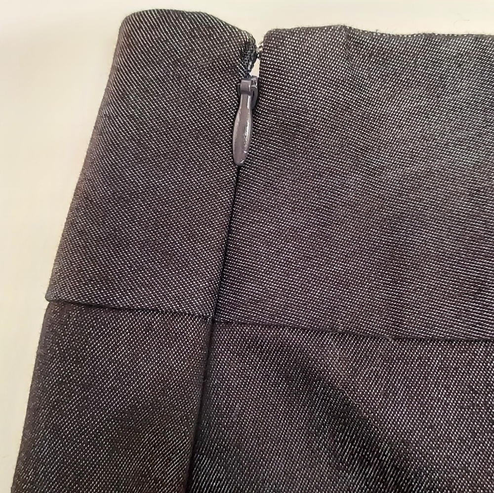🦋 Y2K 2000s Merona dark blue denim look skirt women's 2 junior's 3 - Picture 5 of 5